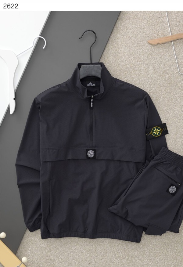 스톤아일랜드 [STONE ISLAND] 스톤 와펜 아노락 조거셋 신상