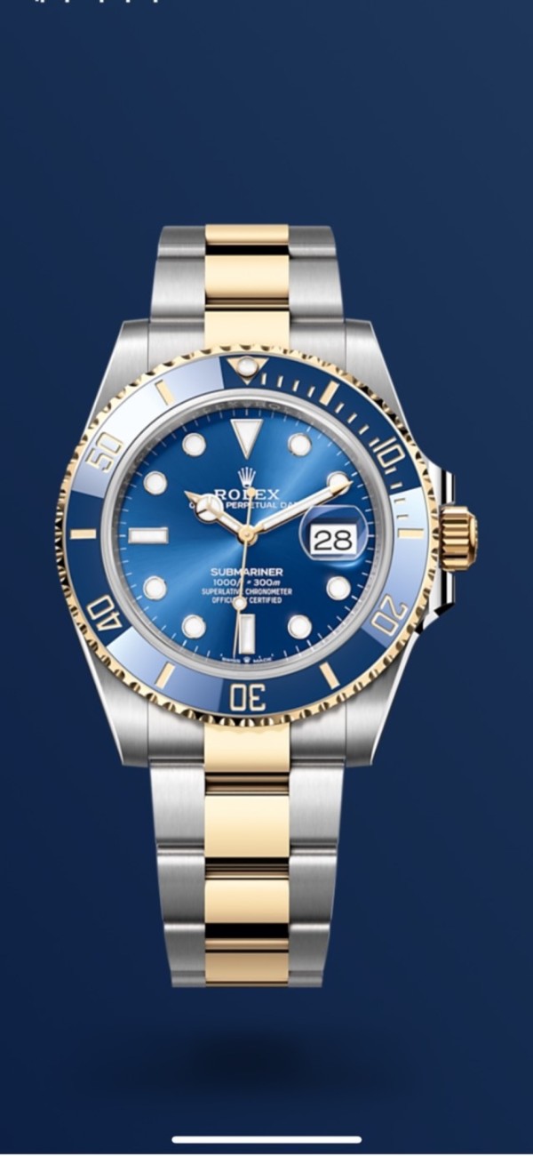 로렉스(ROLEX)서브마리너 콤비메탈 블루 다이얼