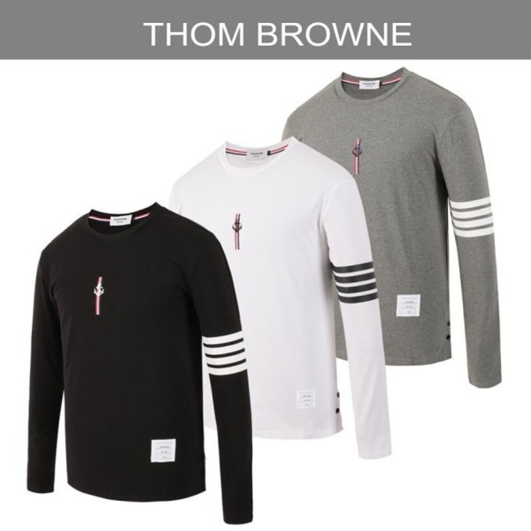 THOM BRWONE  23FW 4바 마린자수 티셔츠