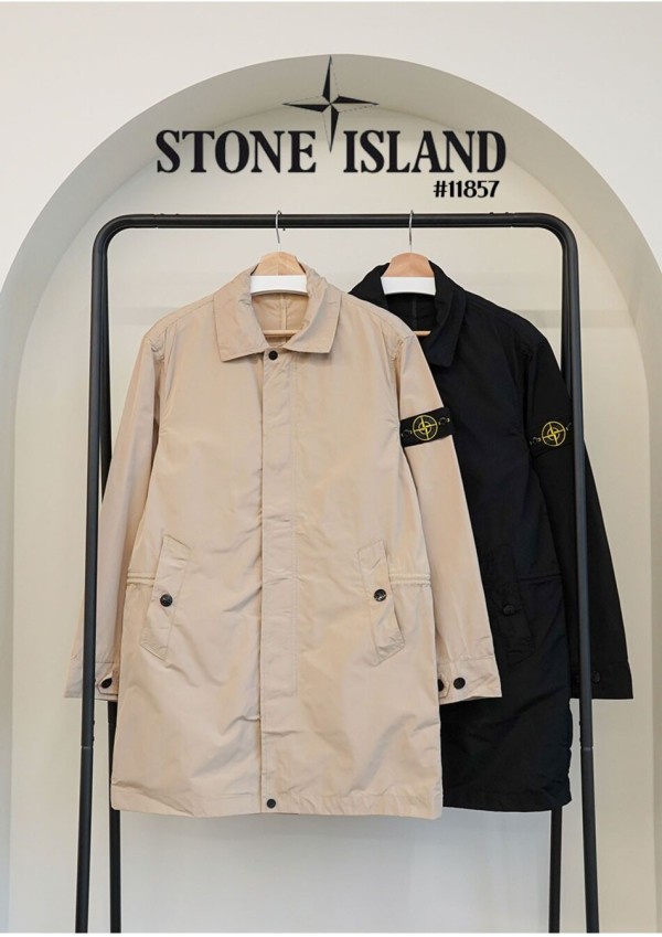 [STONE ISLAND] 스톤아일랜드 남성 미디 야상 코트 자켓