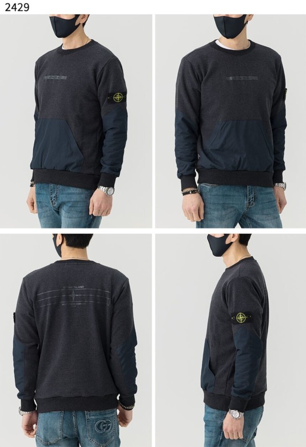 스톤아일랜드 [STONE ISLAND] 수입고급 타이다이 나일론 패치 맨투맨 신상