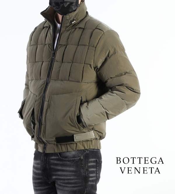 보테가베네타 [BOTTEGA VENETA]  수입고급 격자무늬 오리털 차이나 패딩자켓