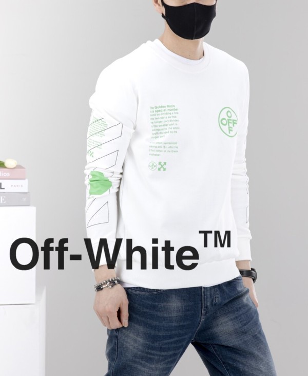 오프화이트 [OFF - WHITE] 수입고급 원로고 off 마크 맨투맨