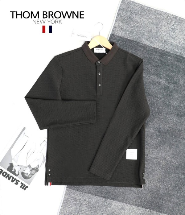 톰브라운 [THOM BROWNE]  와플 카라티셔츠