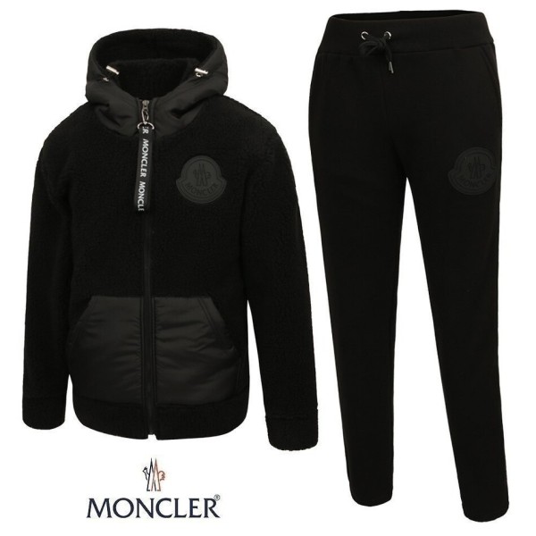 MONCLER. 23FW 양털 후드 집업 트레이닝세트