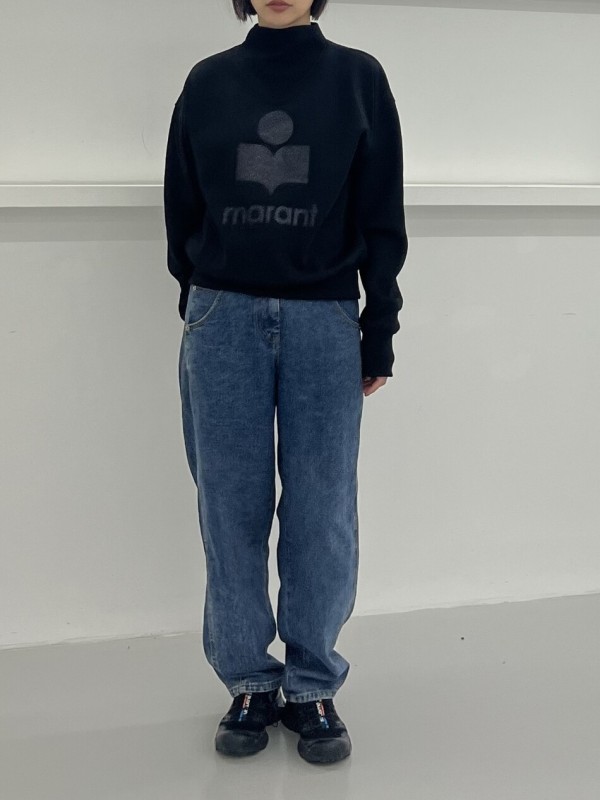 Isabel Marant  모비 글리터 로고 스웻셔츠