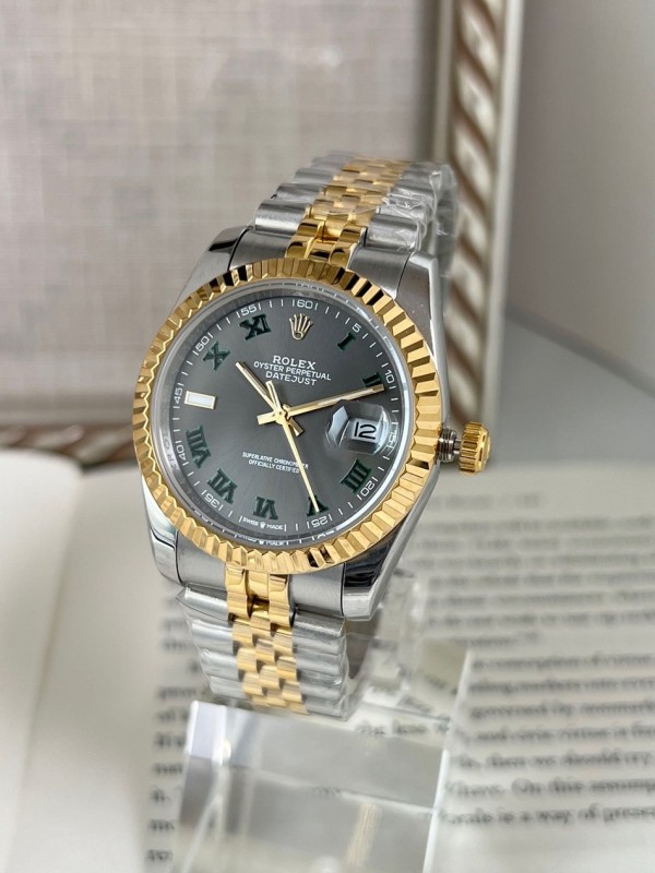 로렉스데이져스트(DATEJUST)36오이스터 옐로우골드  그린