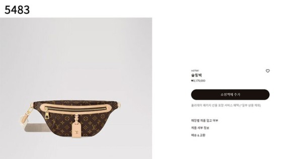 [LOUIS VUITTON] 수입프리미엄급 Louis Vuitton High Rise Bumbag 신상