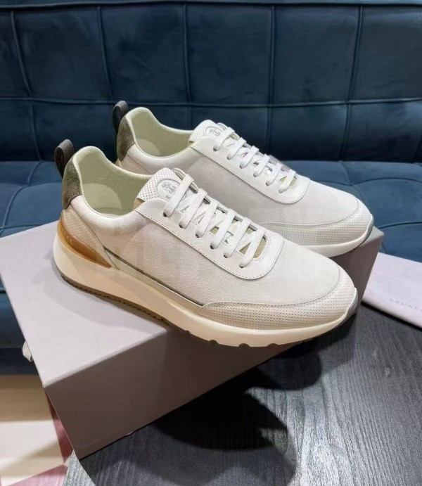 (남) 브루넬로 쿠치넬리 카키탭 스니커즈_KS